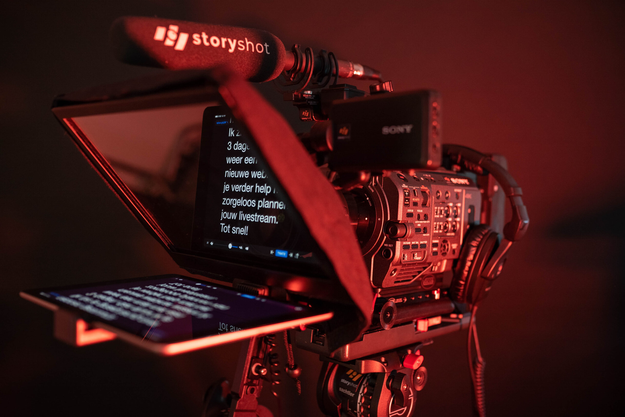 Autocue op buizen (rods)